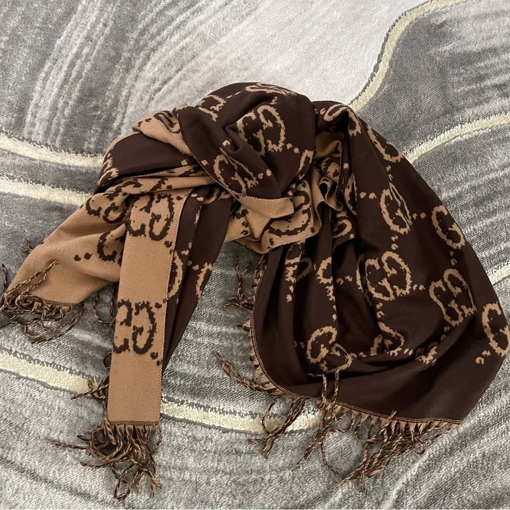 Beautiful Long Full GG Scarves - Picture 5 of 10
